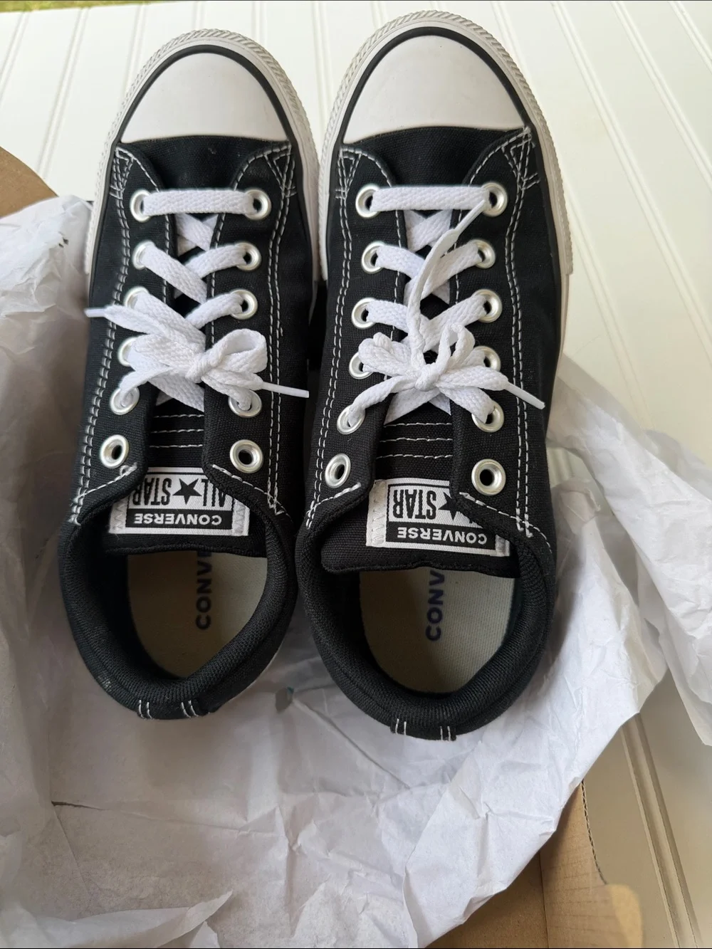 Converse Black & White Low Top Sneakers